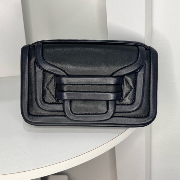 Pierre Hardy Black Leather Structured Clutch | Luxury Designer Bag - Picture 9 of 9